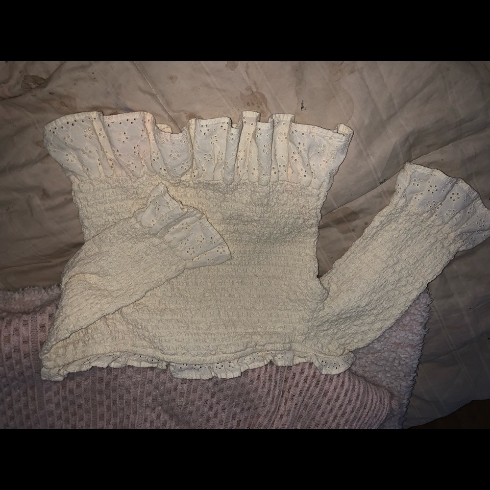 American Eagle Lacey Crop Top